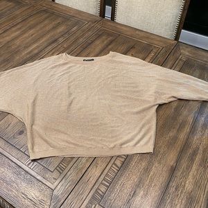 INC Gold sparkle dolman sleeve sweater